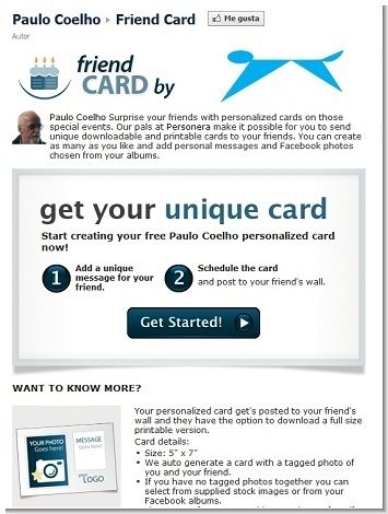 Friend card